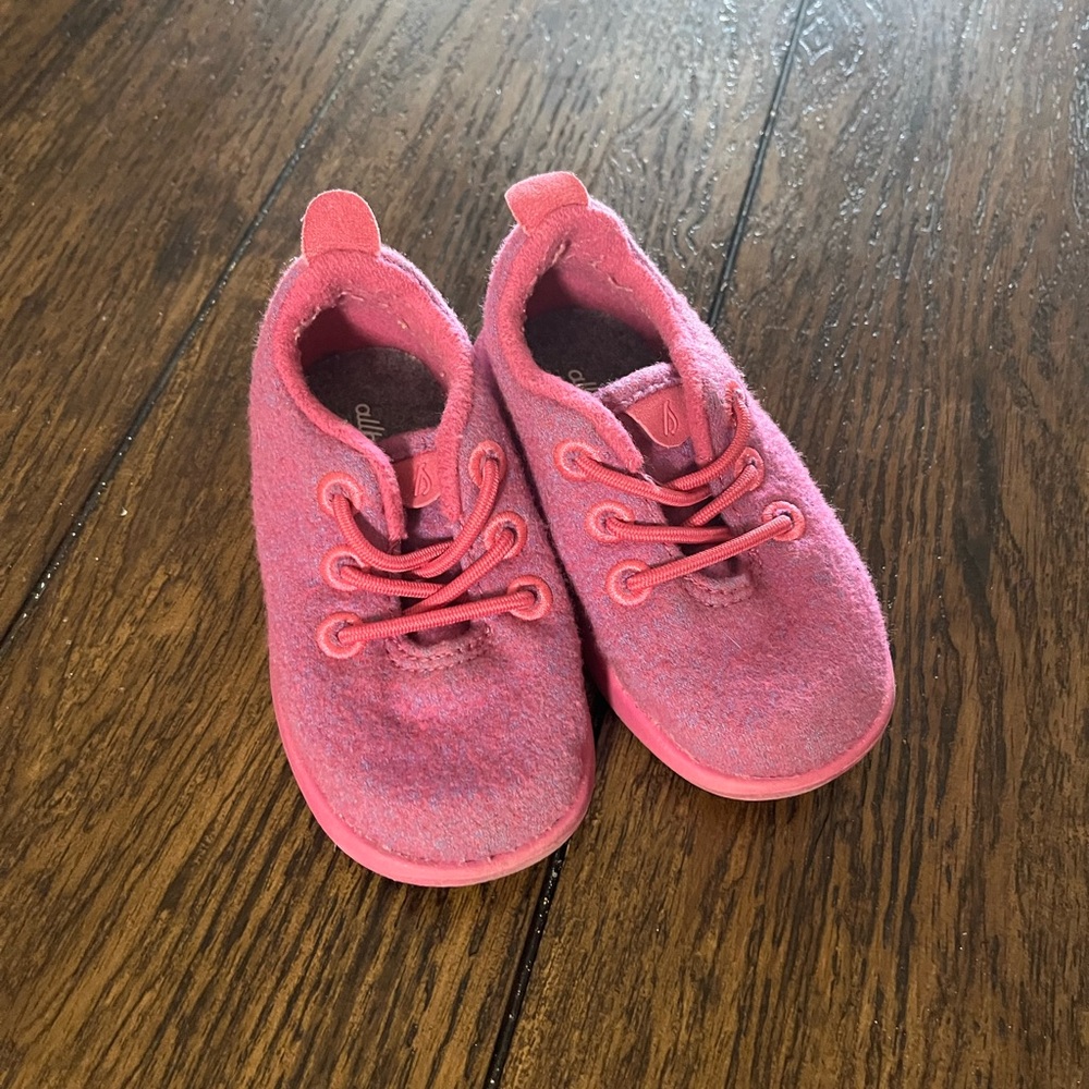 allbirds Kids Coral Pink Slip-On Sneakers